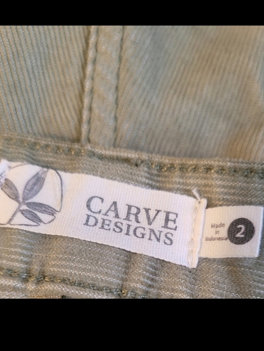 Carve Designs Oahu Women's Shorts 2 Olive Green Mid Rise Buttery Soft Cutoff - Picture 2 of 3